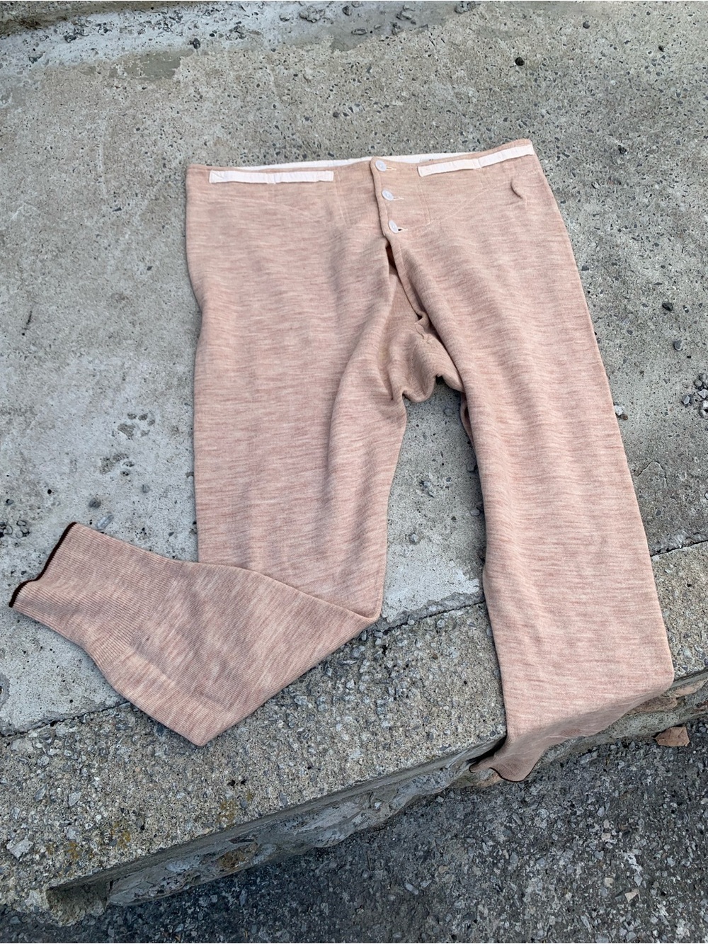 VTG 1940s/50s Meridian Viking British Wool Long Johns Drawers Size 34 WW2 Style